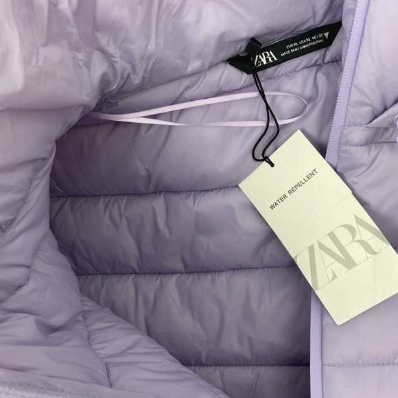 Zara Jackets Coats Zara Quilted Puffer Cropped Jacket Lavender Poshmark